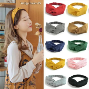 Women Cross Solid color Hair Bands