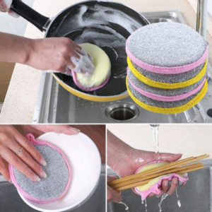 Double Side Dishwashing Sponge