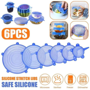 6Pcs  Reusable Silicone Stretch Seal